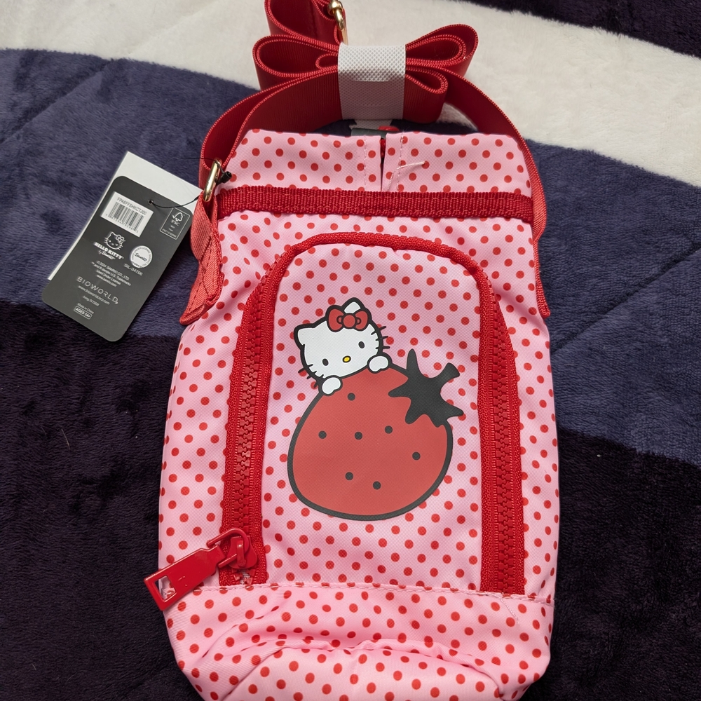 Hello Kitty Red and Pink Crossbody Bag